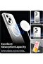 غطاء مغناطيسي لهاتف Honor 400 Pro: [متوافق مع MagSafe] غطاء هاتف شفاف غير لامع مقاوم للصدمات - 4