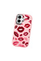 Infinix Smart 10 Compatible Case Camera Protective Pink Kiss Patterned Silicone Lover Couple Phone Case - 3