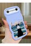 Tecno Spark Slim Compatible Case Camera Protector Blue Silicone Lover Couple Phone Case Dog Pattern