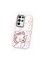 Samsung Galaxy S22 Ultra Compatible Case Camera Protective Pink Cartoon Pattern Silicone Lover Couple Phone Case - 3