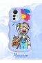 Mi 12 Lite Compatible Case Camera Protector Blue Silicone Lover Couple Phone Case Cartoon Pattern - 2