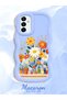 Samsung Galaxy M23 Compatible Case Camera Protector Blue Silicone Lover Couple Phone Case Floral Case - 2