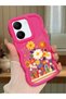 For Vivo Y36 5g Compatible Case Camera Protective Red Silicone Lover Couple Phone Case Floral Case