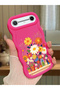 Tecno Pova Slim Compatible Case Camera Protector Red Silicone Couple Phone Case Floral Case