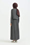 Lyocell Bomber Jacket Skirt Set - Smoked - 4