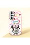 Samsung Galaxy S24 Fe Compatible Case Camera Protective Pink Minnie Patterned Silicone Lover Couple Phone Case