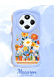 Redmi 14C Compatible Case Camera Protector Blue Silicone Couple Phone Case Floral Case - 2