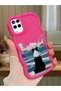 Samsung Galaxy A12 Compatible Case Camera Protector Red Silicone Couple Phone Case Dog Pattern