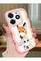 Tecno Spark 10 Pro Compatible Case Camera Protective Pink Silicone Dear Couple Phone Case Cartoon Pattern