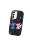Samsung Galaxy S22 Compatible Case Camera Protector Black Stitch Patterned Silicone Lover Couple Phone Case - 3