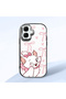 Tecno Spark Go 2 Compatible Case Camera Protector Black Cartoon Patterned Silicone Lover Couple Phone Case