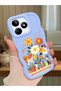 Realme Note 50 Compatible Case Camera Protector Blue Silicone Couple Phone Case Floral Case