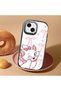 iPhone 15 Compatible Case Camera Protector Black Cartoon Pattern Silicone Lover Couple Phone Case - 2