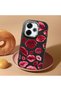 Redmi 13X Compatible Case Camera Protector Black Kiss Patterned Silicone Lover Couple Phone Case - 2