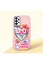 Samsung Galaxy A23 Compatible Case Camera Protective Pink Heart Patterned Silicone Lover Couple Phone Case