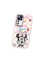 Mi 12t Compatible Case Camera Protector Pink Minnie Patterned Silicone Lover Couple Phone Case - 3