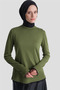 Lace Knitwear Sweater Khaki - 3