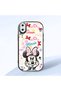 iPhone XS Max Compatible Case Camera Protector Black Minnie Patterned Silicone Lover Couple Phone Case