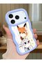 iPhone 17 Pro Max Compatible Case Camera Protector Blue Silicone Couple Phone Case Cartoon Pattern