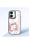Poco C65 Compatible Case Camera Protective Black Cartoon Patterned Silicone Lover Couple Phone Case