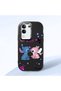 Vivo Y29 Compatible Case Camera Protector Black Stitch Patterned Silicone Lover Couple Phone Case