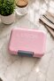 Lunch Box with Spoon, Fork, Knife and Compartment for Lunch, Pink
