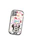 Samsung Galaxy A12 Compatible Case Camera Protective Black Minnie Patterned Silicone Lover Couple Phone Case - 3