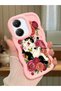 Poco X7 Pro Compatible Case Camera Protector Pink Silicone Lover Couple Phone Case Cat Case