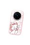 Vivo X200 Pro Compatible Case Camera Protective Pink Cartoon Pattern Silicone Lover Couple Phone Case - 3