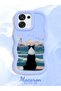 Oppo A6 Pro 5g Compatible Case Camera Protector Blue Silicone Lover Couple Phone Case Dog Pattern - 2