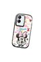 Vivo Y28 Compatible Case Camera Protector Black Minnie Patterned Silicone Lover Couple Phone Case - 3