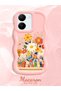 For Vivo Y36 5g Compatible Case Camera Protector Pink Silicone Lover Couple Phone Case Floral Case - 2