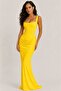 Maxi Length Adjustable Corset Detailed Dress – Yellow - 4