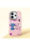 Redmi Note 14 4g Compatible Case Camera Protector Pink Stitch Pattern Silicone Couple Phone Case
