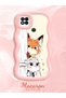 Redmi 10A Compatible Case Camera Protector Pink Silicone Dear Couple Phone Case Cartoon Pattern - 2