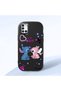 Samsung Galaxy A31 Compatible Case Camera Protective Black Stitch Patterned Silicone Beloved Couple Phone Case