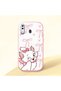 Samsung Galaxy A20 Compatible Case Camera Protective Pink Cartoon Patterned Silicone Sweetheart Couple Phone Case