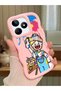 Realme Note 50 Compatible Case Camera Protective Pink Silicone Couple Phone Case Cartoon Pattern