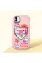 Samsung Galaxy A04 Compatible Case Camera Protective Pink Heart Patterned Silicone Lover Couple Phone Case