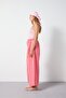 Striped Loose-Fit Trousers Red - 6