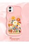 Samsung Galaxy A05 Compatible Case Camera Protective Pink Silicone Lover Couple Phone Case Floral Case - 2