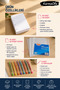 A5 4-Hole 230 Gr Non-Lined Paper Set 50 Sheets + 25 Pouch Files + 8 Colors Fine Tip Ballpoint Pen - 2