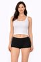 Women's Ribbed Black Panties 675