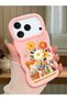iPhone 17/18 Pro Compatible Case Camera Protector Pink Silicone Couple Phone Case Floral Case