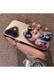 iPhone 16 Compatible Hard Acrylic Back Silicone Edge Lens Protection Double Case - 3