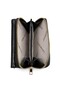 Women's Soft Faux Leather Multi-Card Holder, Zippered Wallet Lezard - 6