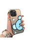 iPhone 16 Pro Compatible Hard Acrylic Back Silicone Edge Lens Protection Dual Case