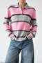 Women's Striped Knit Sweater - 3