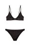 Zebra Pattern Minimal Triangle Bikini - 3