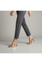 (Flosy) Closed Toe Women's Shoes with Heels Gold - 4